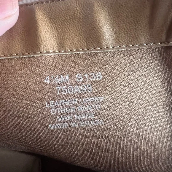 Naturalizer Tan Leather Lace-Up Heeled Boots - Picture 5 of 5